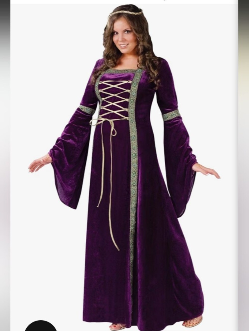 Renaissance Purple Costume Dress Women's Plus Size 16W-24W